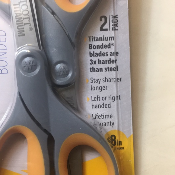 Wescott Double Pack Titanium Heavy Scissors NIP - Picture 6 of 6